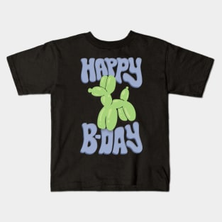 Happy Birthday Balloon Animal Kids T-Shirt